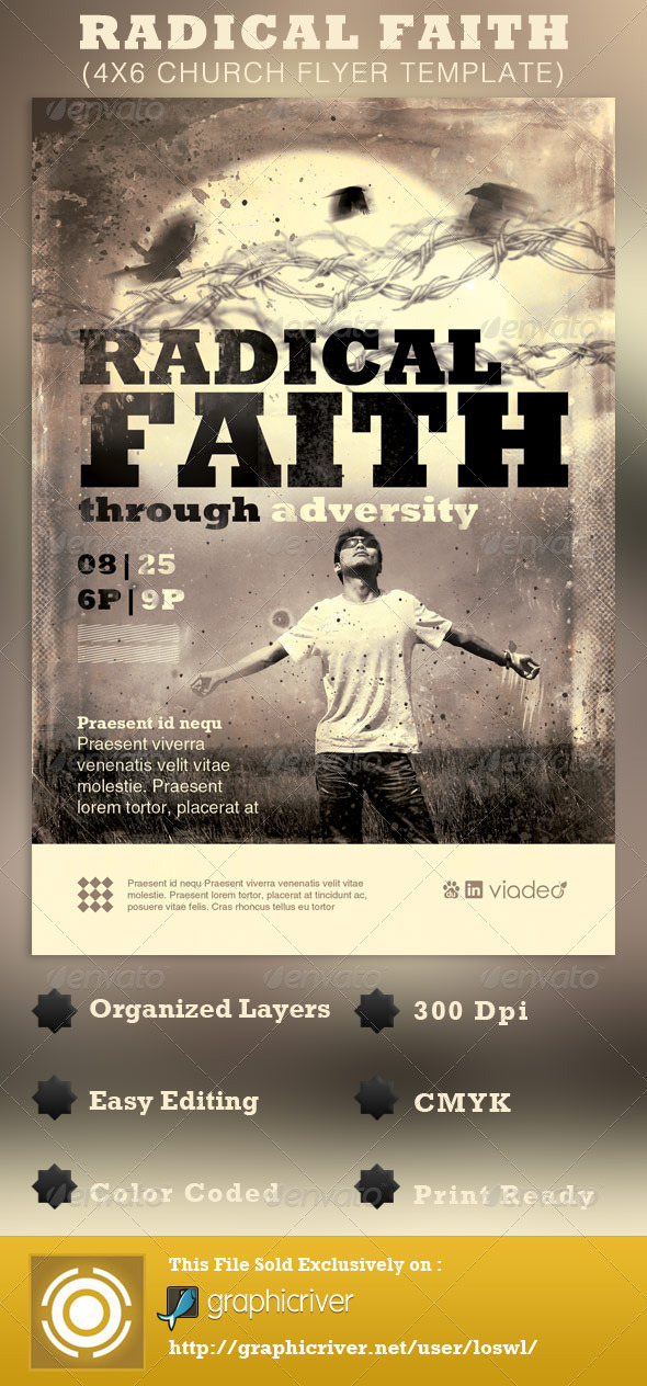 radical faith church flyer template by loswl graphicriver faith flyers