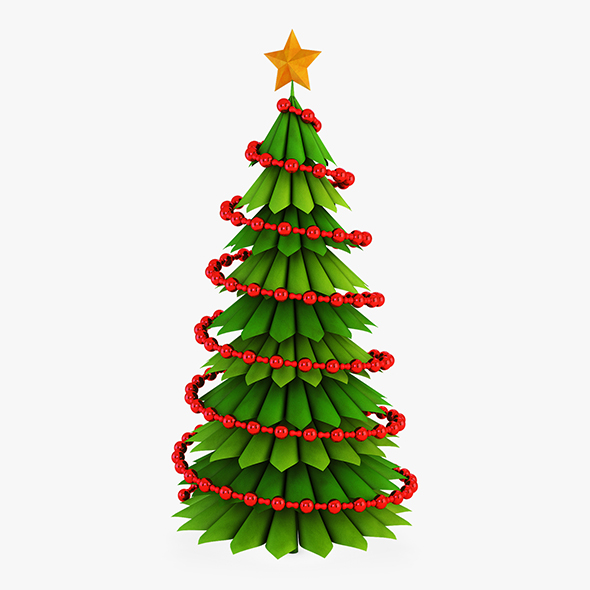 Christmas Tree Paper - 3Docean 29640207