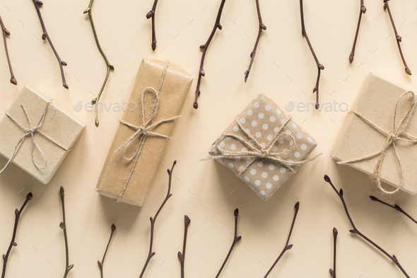 Zero waste gift wrapping on Set Sail Champagne color