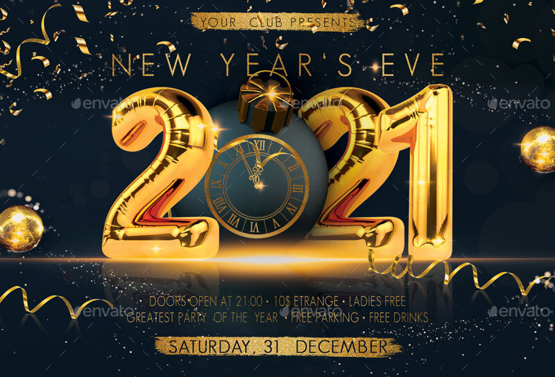 New Year Flyer by oloreon GraphicRiver