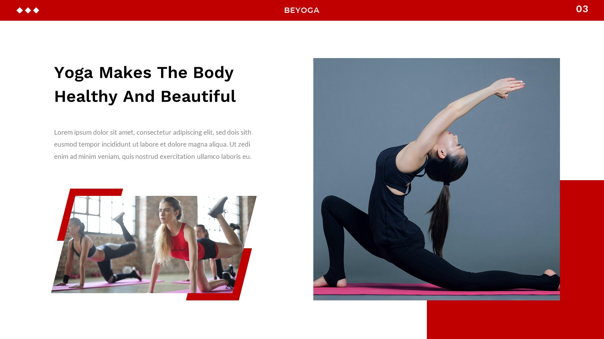 Beyoga – Yoga Class Powerpoint Template, Presentation Templates