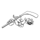 Rhino Ice Hockey Player Animal Sports Mascot