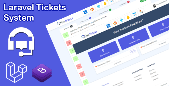 Fowtickets – Simple Laravel Tickets System