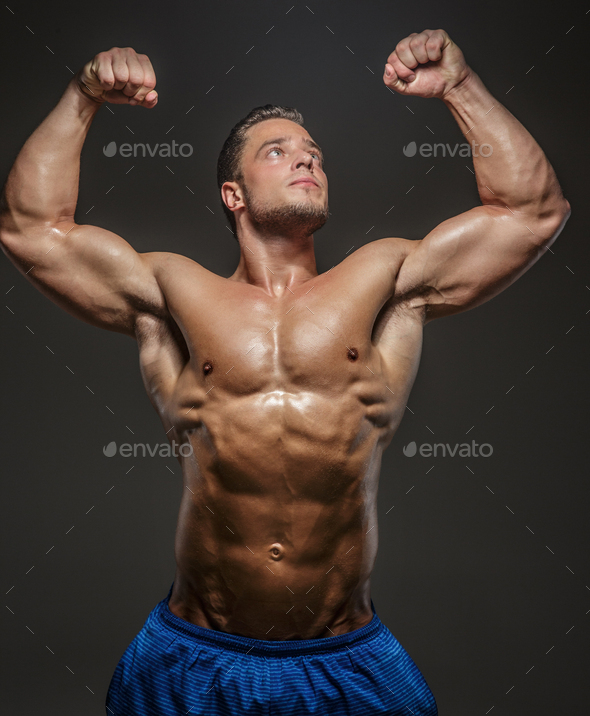 Male With Naked Torso Posing In Studio Stock Photo By Fxquadro Photodune