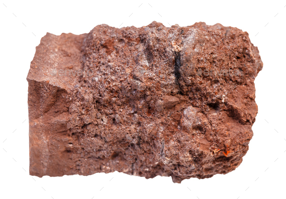 Piece Of Raw Bauxite Ore Isolated On White Stock Photo By Vvoennyy