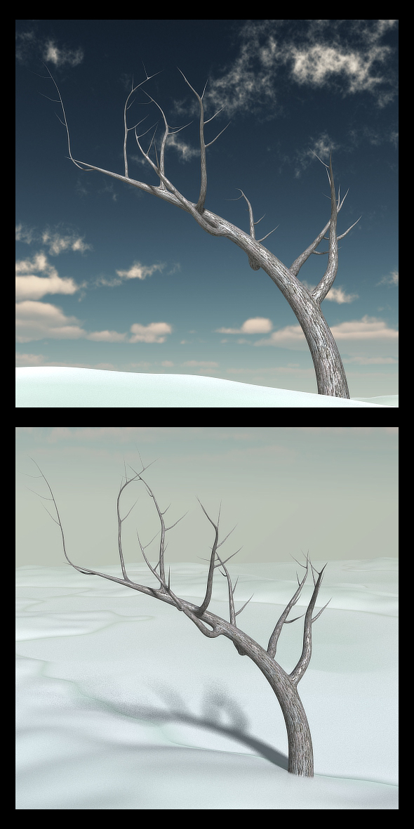 Creepy Winter Tree - 3Docean 29656363