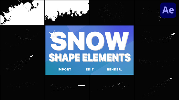 Magic Snow Elements - VideoHive 29656728