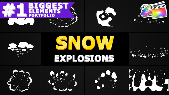 Cartoon Snow Explosions | FCPX