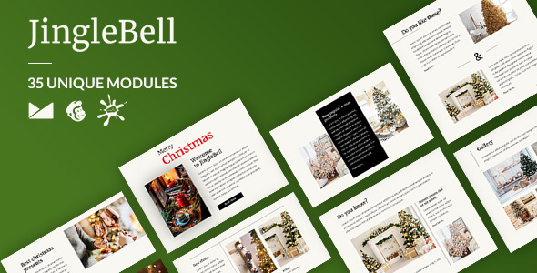 JingleBells Email-Template + Online Builder