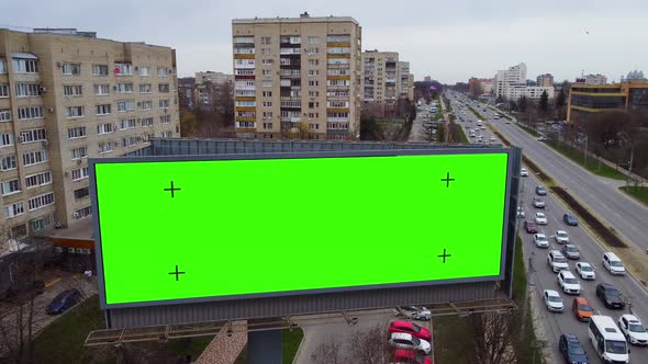 Billboard with Green Background