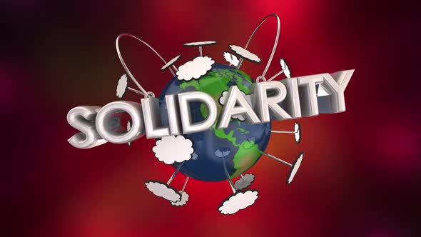 Solidarity All People Come Together Planet Earth 3d Animation alt
