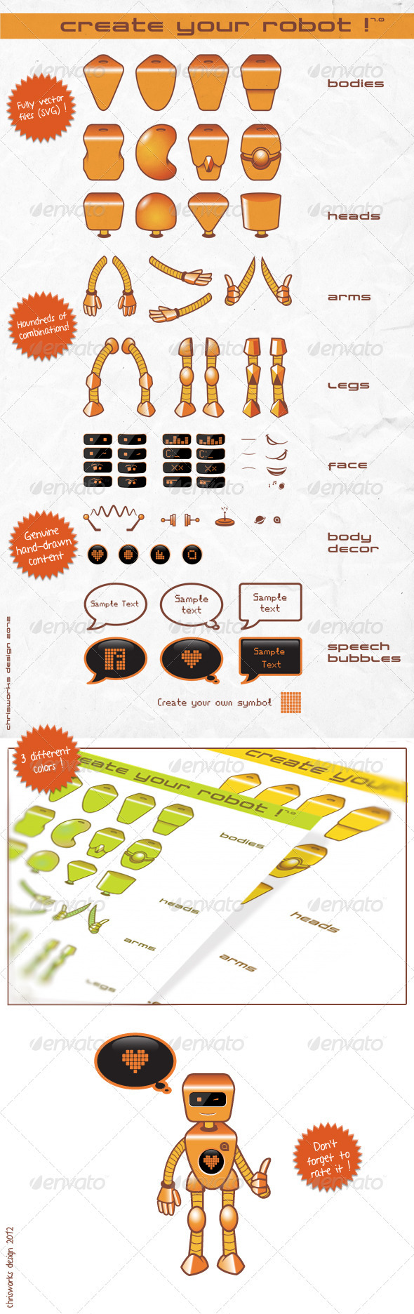 Create Your Robot ! - Miscellaneous Characters
