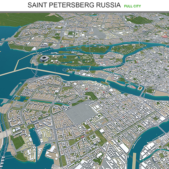 Saint Petersburg city - 3Docean 29662313