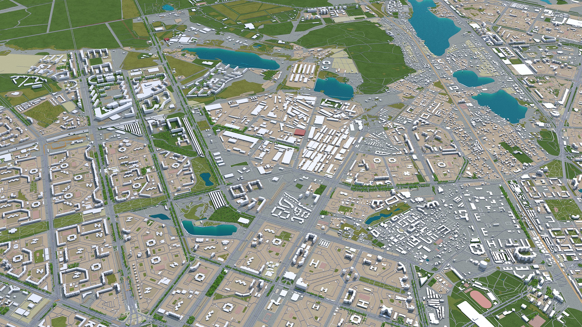 Saint Petersburg city Russia 3d model 150km by TurboCG | 3DOcean