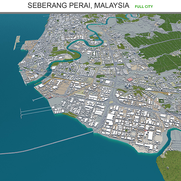 Seberang Perai city - 3Docean 29662327