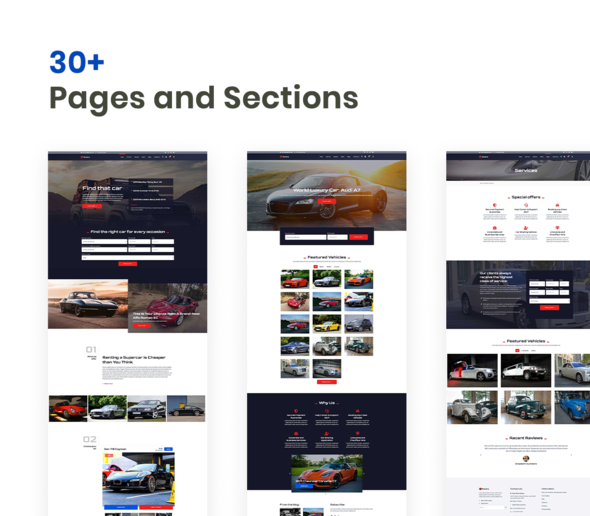 Rotors ? Car Rental Elementor Template Kit
