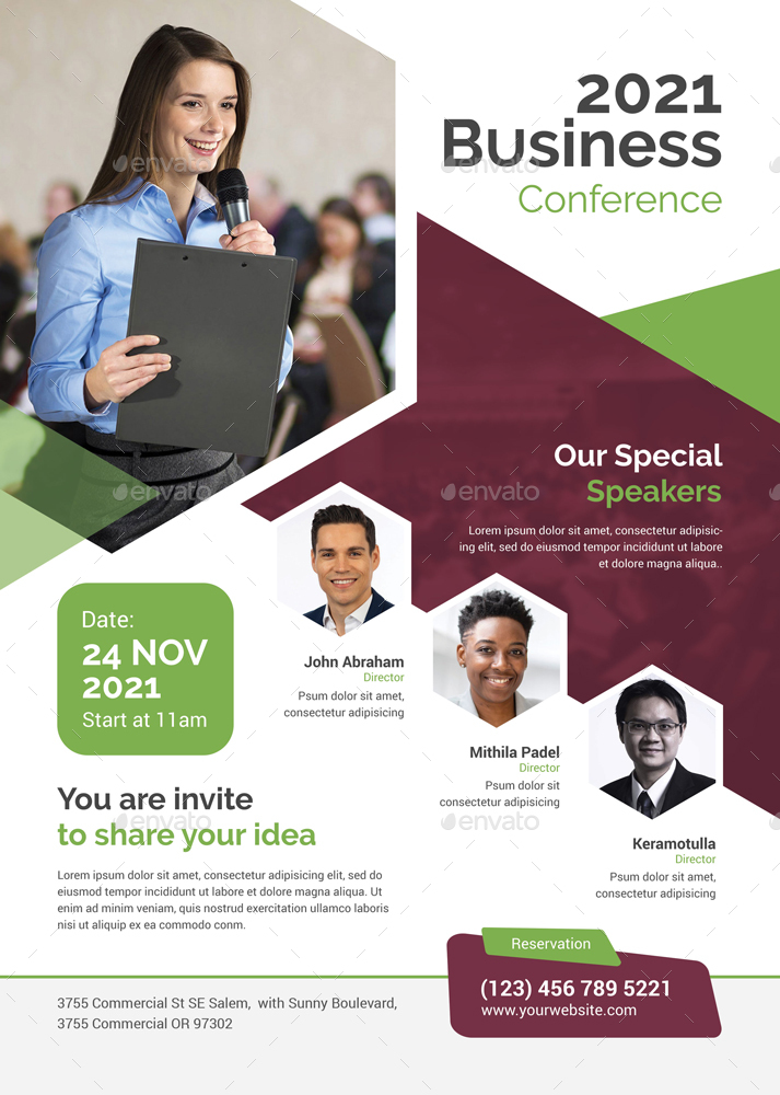 Conference Flyer, Print Templates | GraphicRiver