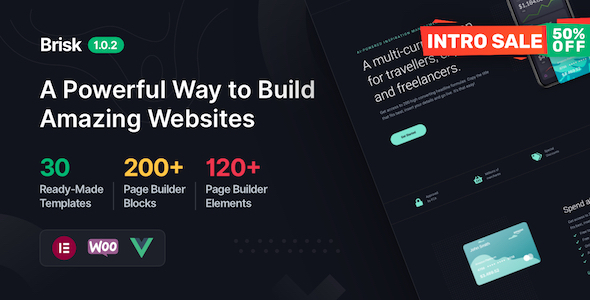 Brisk – Elementor Multi-Purpose WordPress Theme