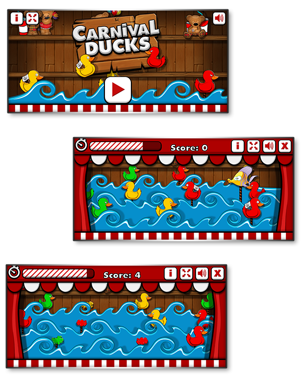 Carnival Ducks Html5 Shooting Game By Codethislab Codecanyon