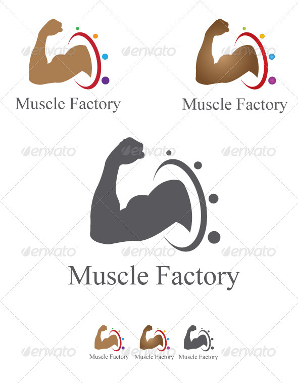 Muscle Factory Logo Design - Humans Logo Templates