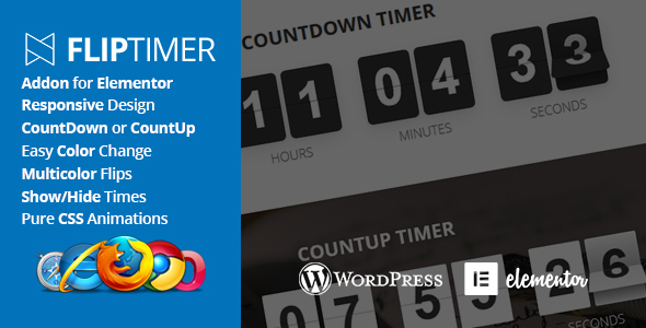 FlipTimer – Addon for Elementor
