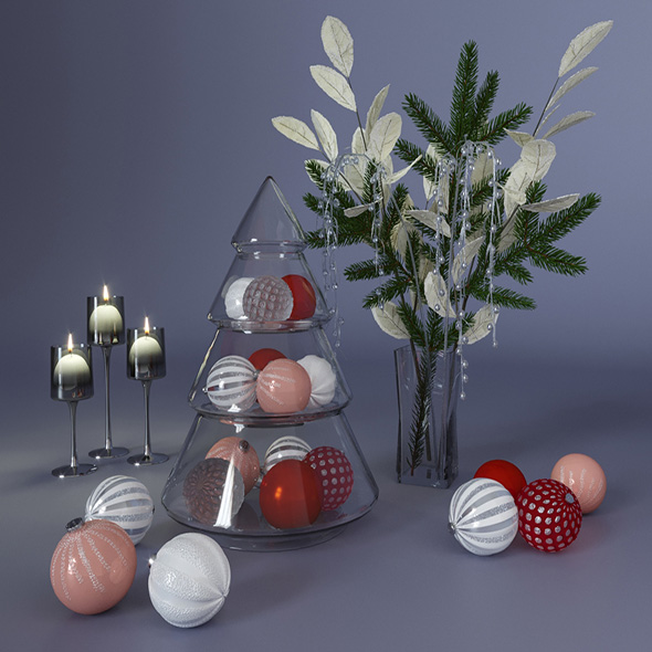 Christmas table decorations - 3Docean 29669625