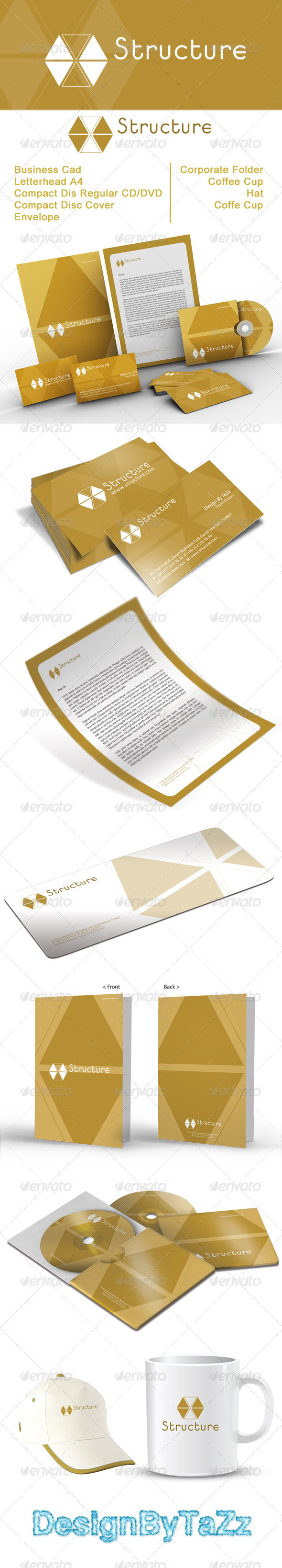 Structure Corporate Identity Package - Stationery Print Templates