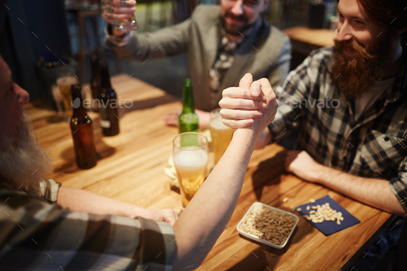 Competition in pub - Stock Photo - Images