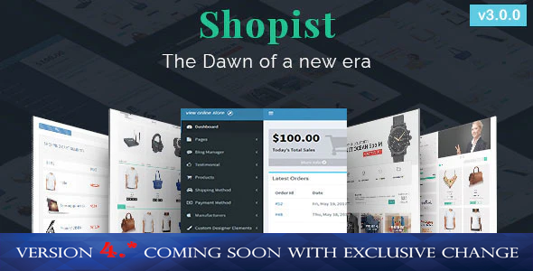 Shopist | Laravel Multivendor eCommerce, CMS and Designer