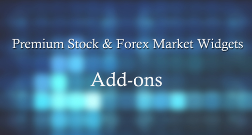 Premium Stock Market & Forex Widgets Add-ons