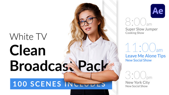 White TV - Clean Broadcast Pack