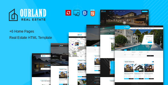 Exceptional Ourland - Real Estates HTML Template