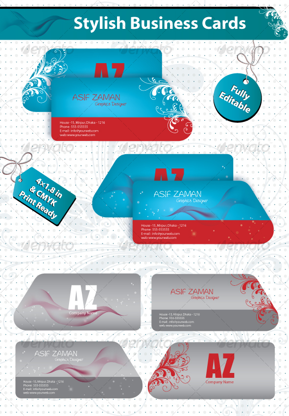 Stylish Business Cards - Business Cards Print Templates