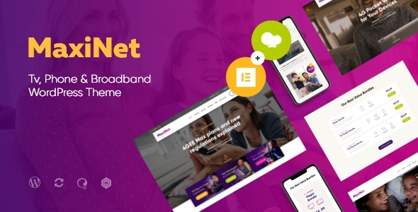 MaxiNet BroadbandTelecom - ThemeForest 21945375