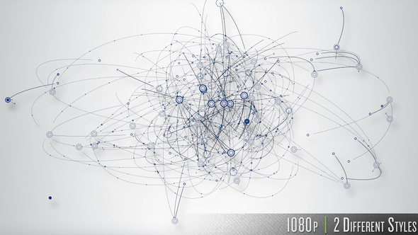 Digital Network of Connections Web of Nodes Dots and Lines alt