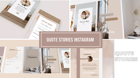 Quote Instagram Stories - VideoHive 29697548