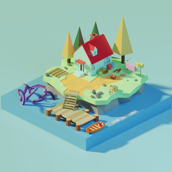 Isometric Low Poly - 3Docean 29702126