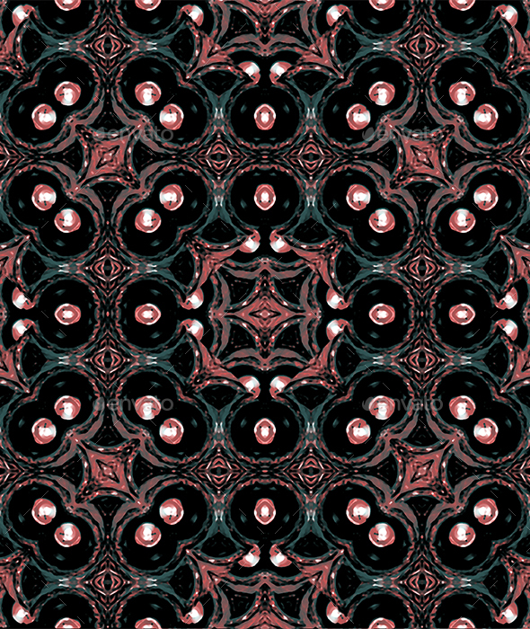 Dark Oriental Geometric Mosaic