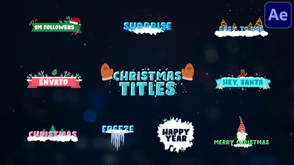 Christmas Titles - VideoHive 29706941