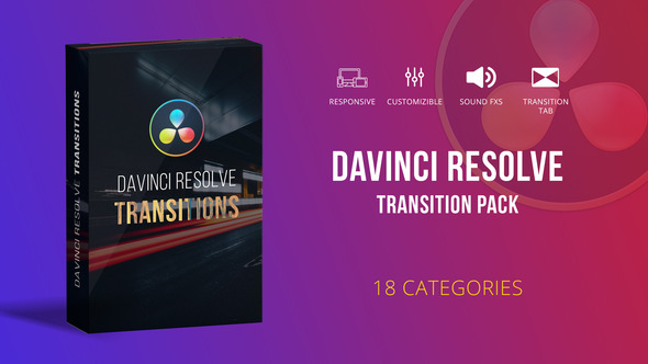 Davinci pack. Seamless Transitions for DAVINCI resolve.