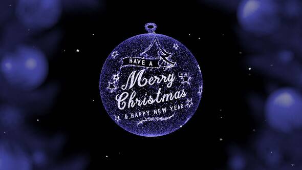 Christmas Balls with Badge Titles template preview