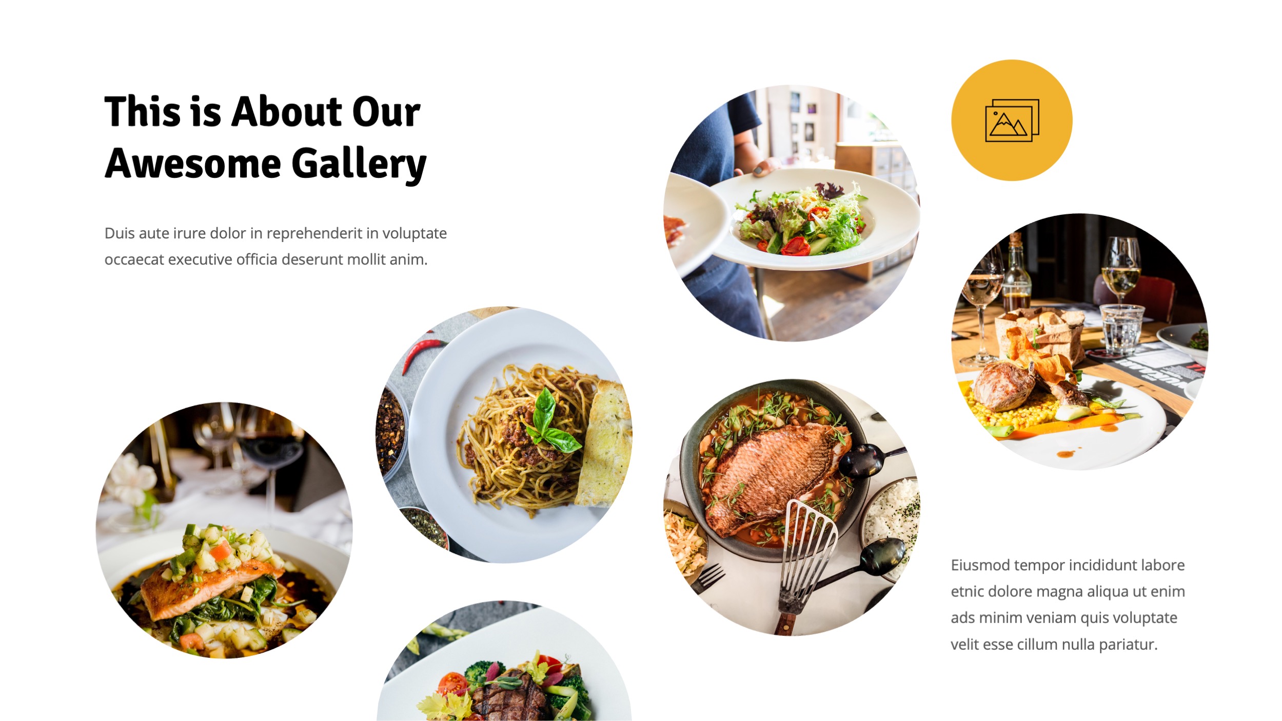 Food & Beverages Google Slides Template, Presentation Templates ...