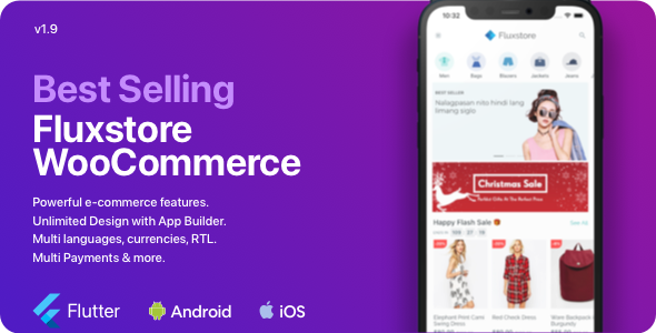 Download Fluxstore WooCommerce - Flutter E-commerce Full App