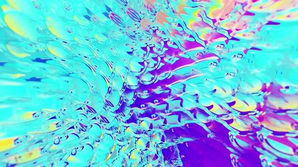Colorful Blue Purple Abstract Waves
