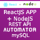 NodeJS REST API + ReactJS Admin Panel Generator from MySQL + JWT + Postman Json