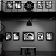 Black and White Photo Gallery in an Industrial style Loft at Night - VideoHive Item for Sale