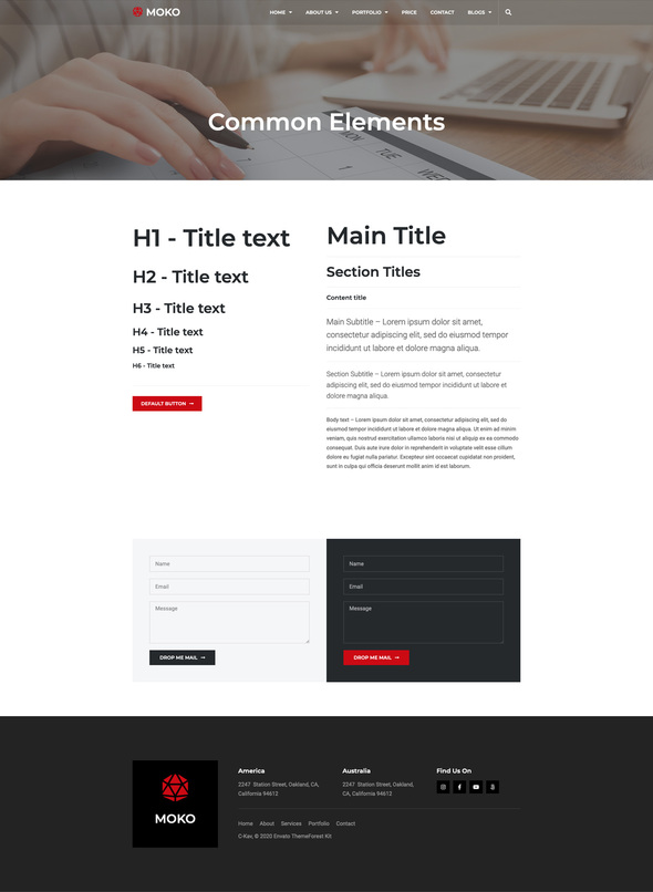 Moko - Business & Services Elementor Template Kit