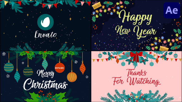 New Year Greetings Slideshow | After Effects