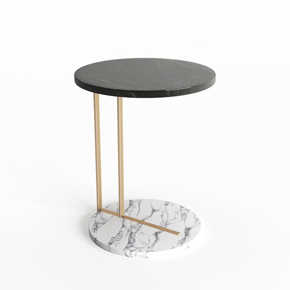 Marble Side Table - 3Docean 29726561