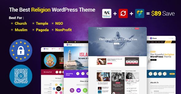 Peace - ChurchMuslimsTemple - ThemeForest 12859621